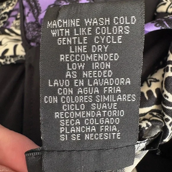 Purple and Black Maxi Dress - Picture 7 of 8